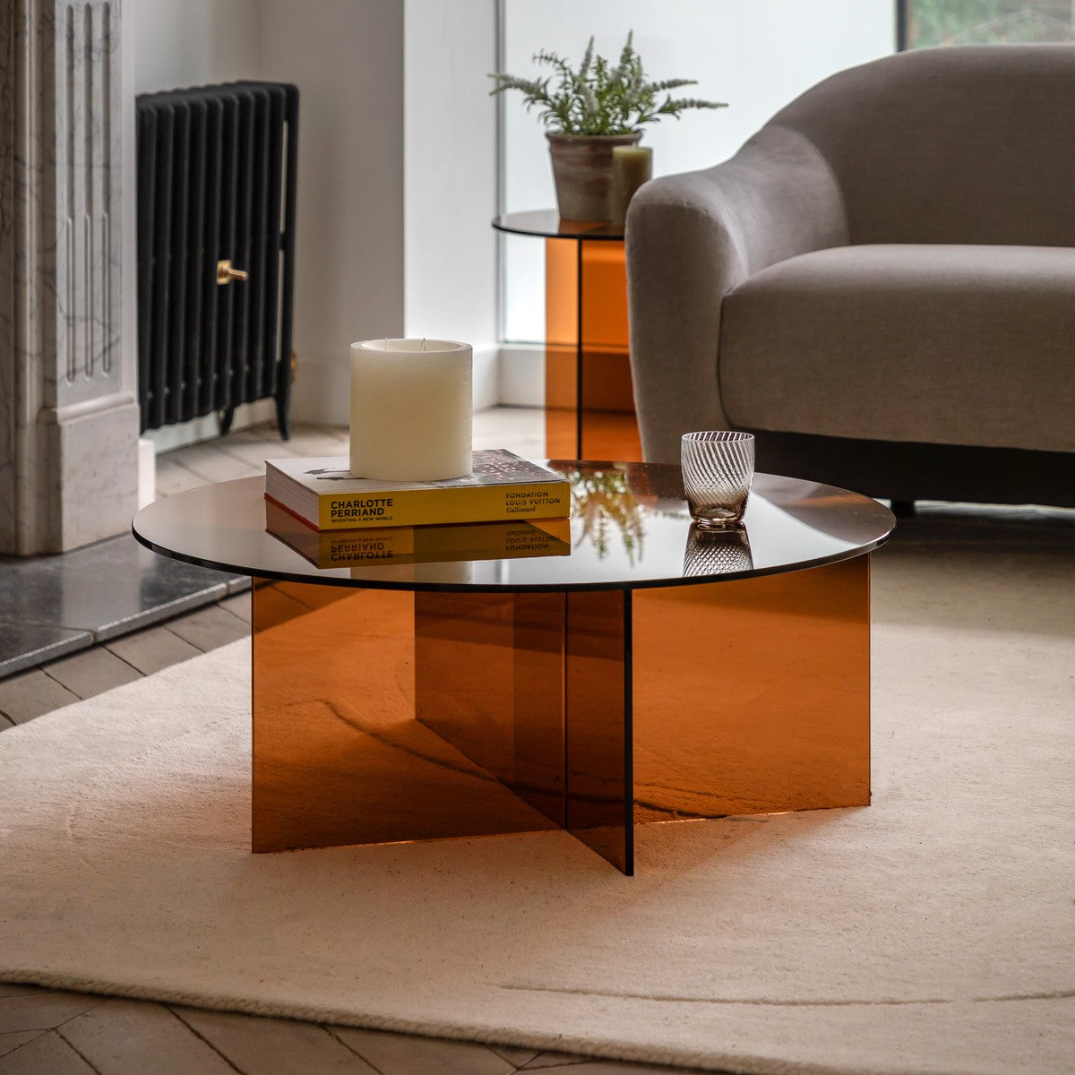 Gehry Coffee Table Bronze lifestyle