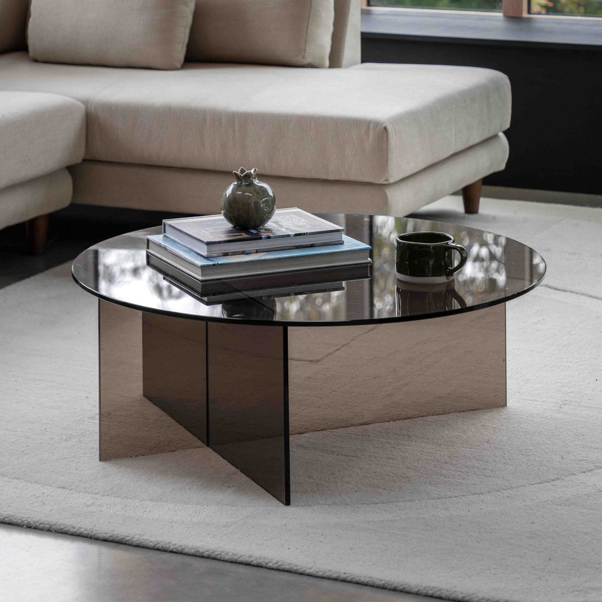 Gehry Coffee Table Charcoal lifestyle