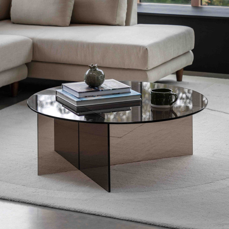 Gehry Coffee Table Charcoal lifestyle