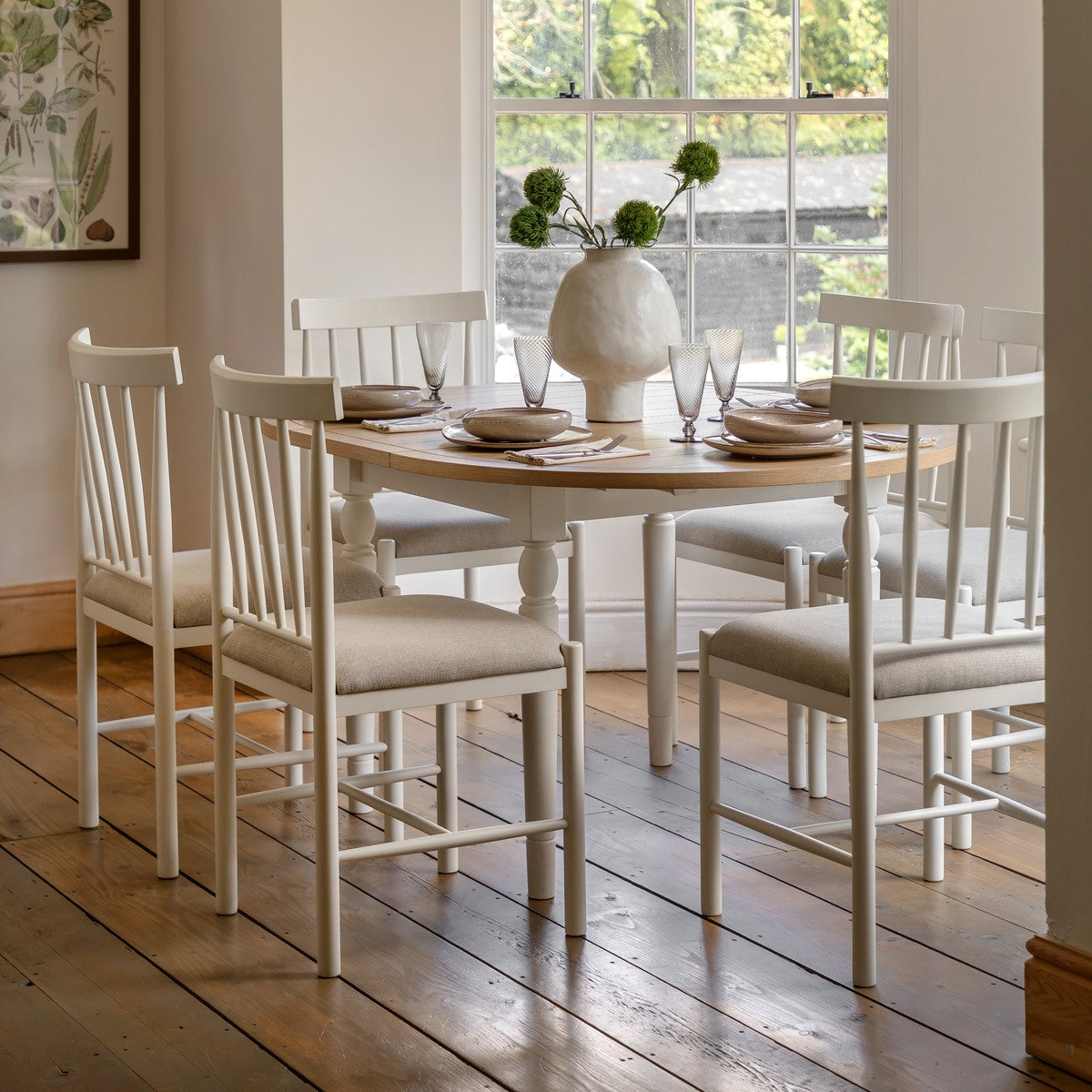 Belgravia Dining Table (Round) White lifestyle