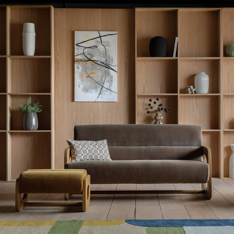 Malmo Footstool Sepia lifestyle