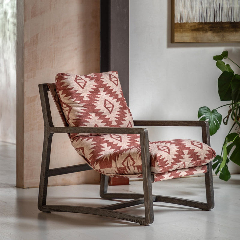Helios Accent Chair Mira Aztec lifestyle