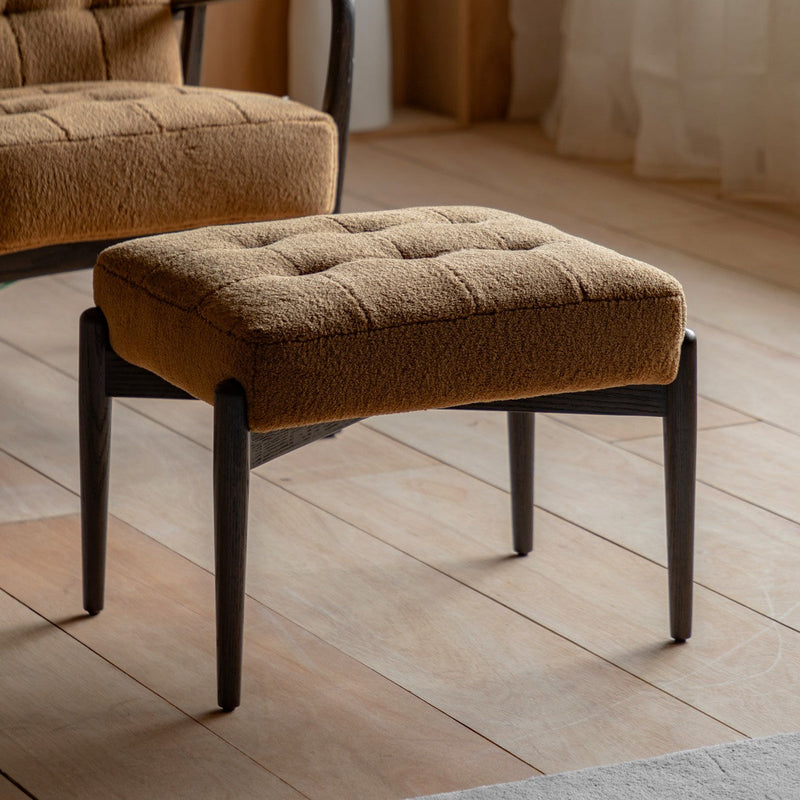 Fern Footstool Ochre lifestyle