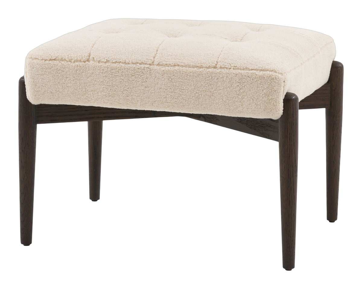Fern Footstool Cream