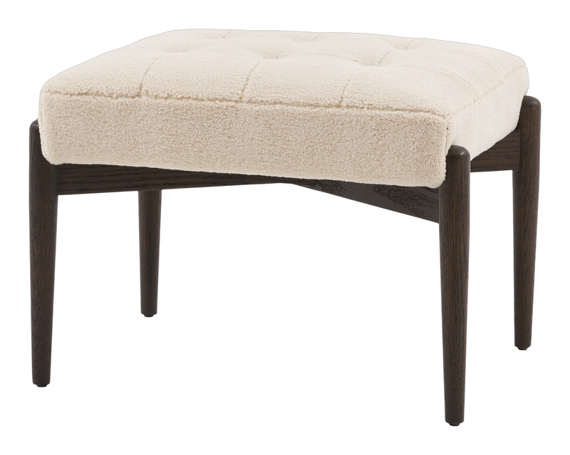 Fern Footstool Cream