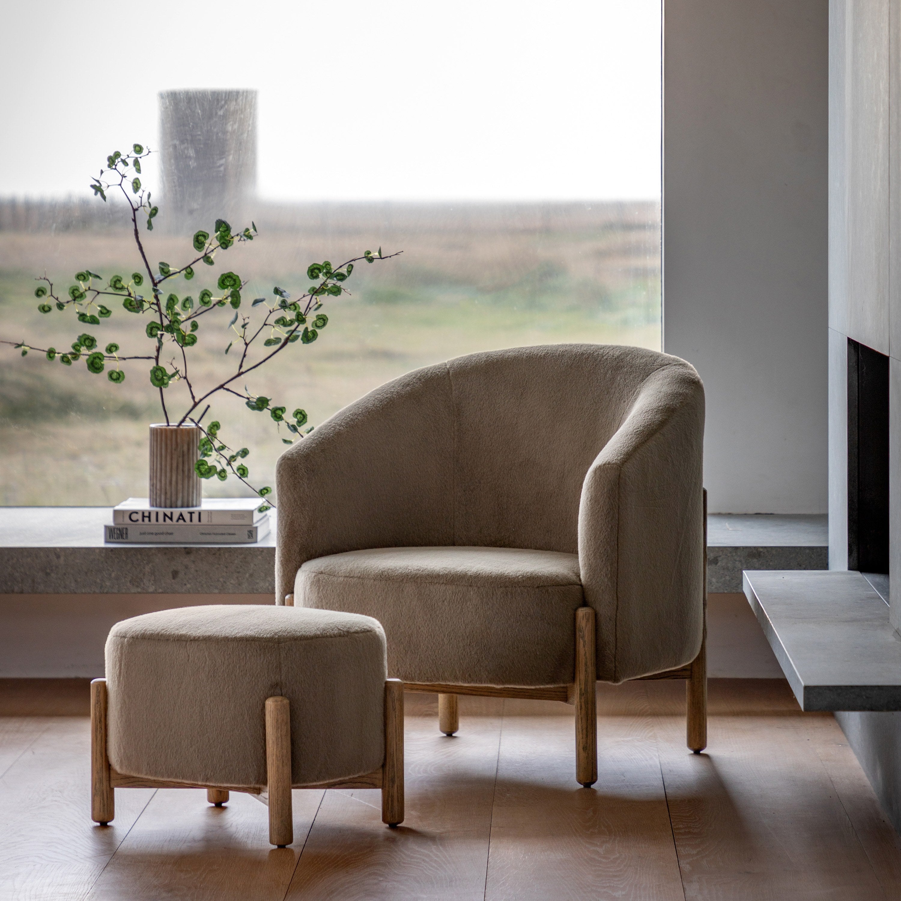 Fenwick Armchair Alaska Khaki lifestyle