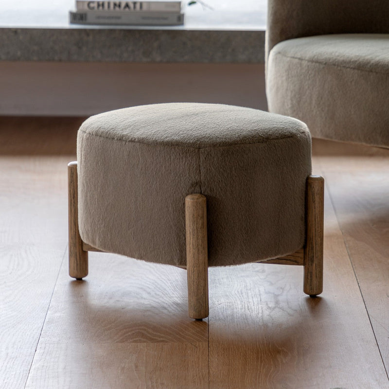 Fugue Footstool Khaki lifestyle