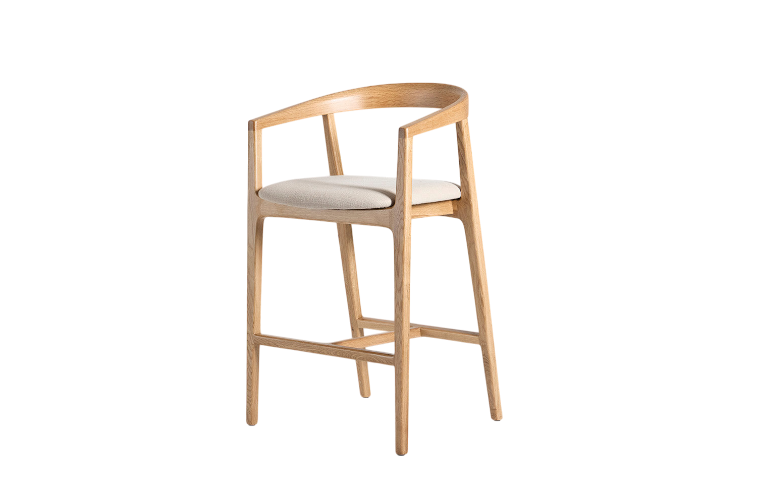 Cash Bar Stool — Linen Oatmeal