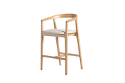 Cash Bar Stool — Linen Oatmeal