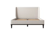 Ava Double Bed — Boucle Ivory