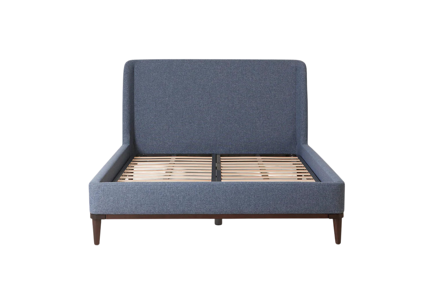 Ava Double Bed — Linen Midnight
