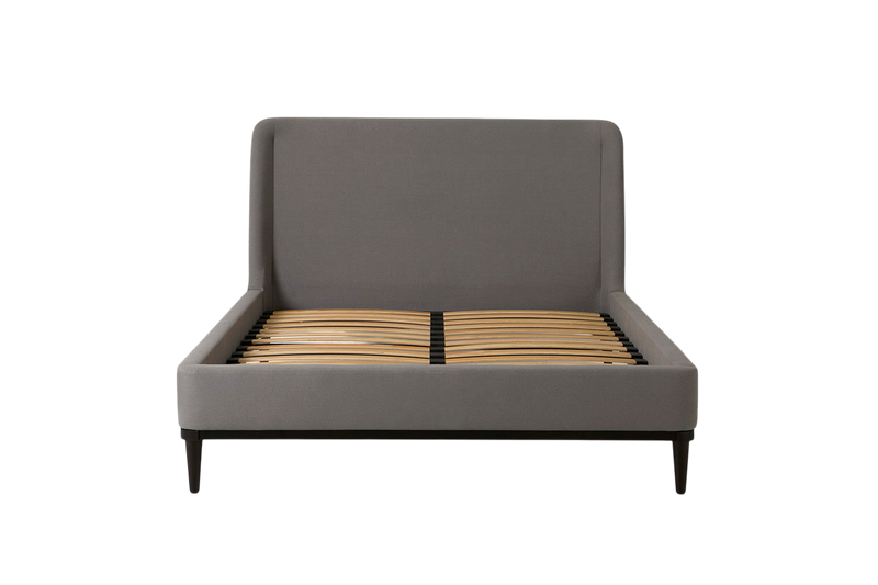Ava Double Bed — Linen Risso