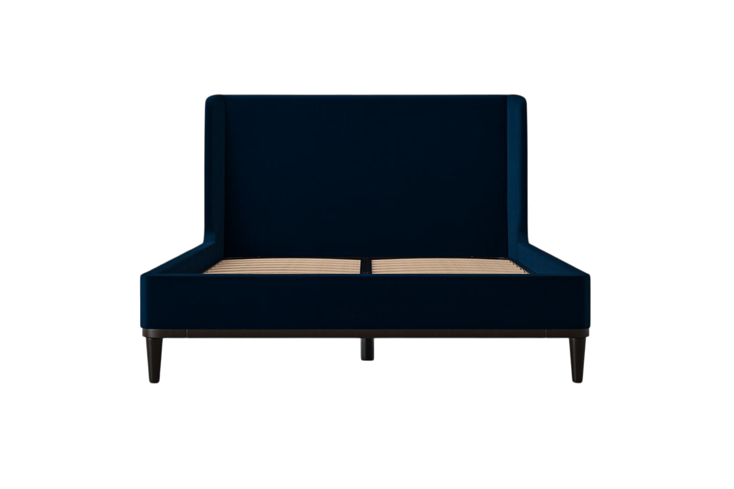 Ava Double Bed — Velvet Indigo
