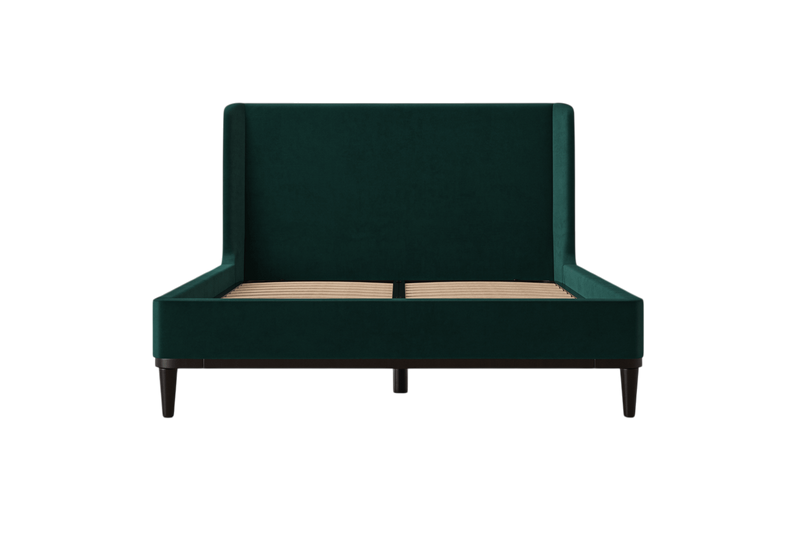 Ava Double Bed — Velvet Kingfisher