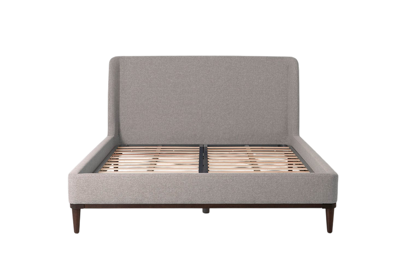 Ava King Bed — Linen Natural
