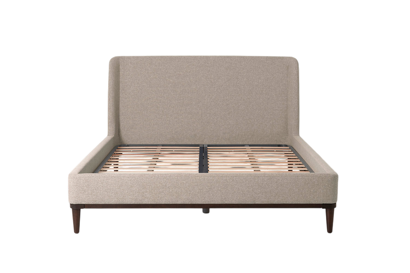 Ava King Bed — Linen Pumice