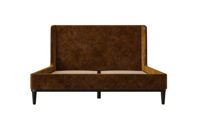 Ava King Bed — Pure Cotton Ochre