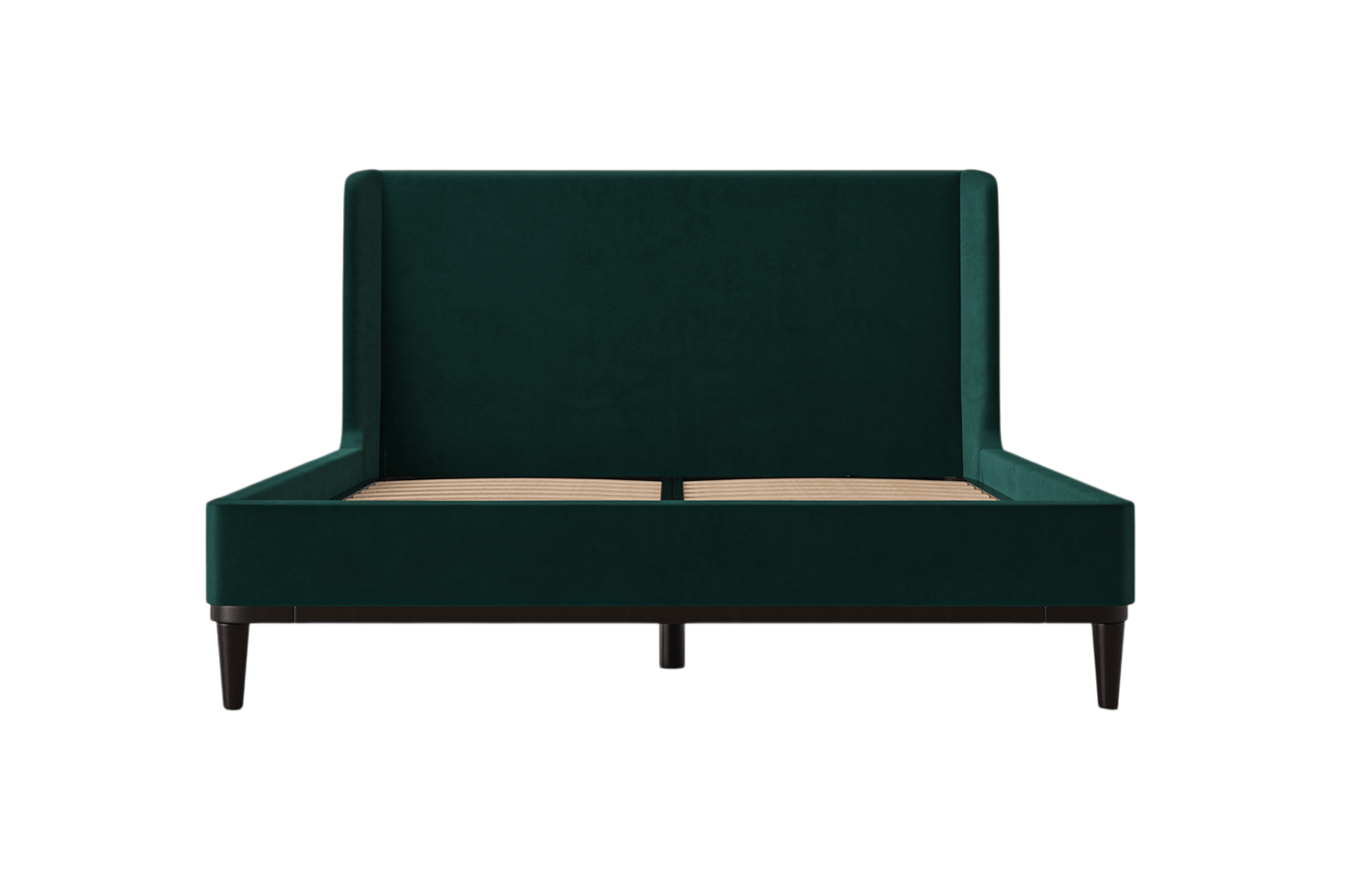 Ava King Bed — Velvet Kingfisher
