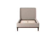 Ava Single Bed — Linen Pumice