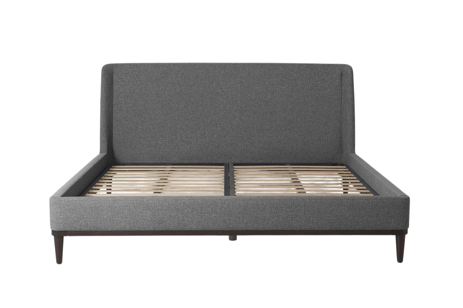 Ava Super King Bed — Linen Stone