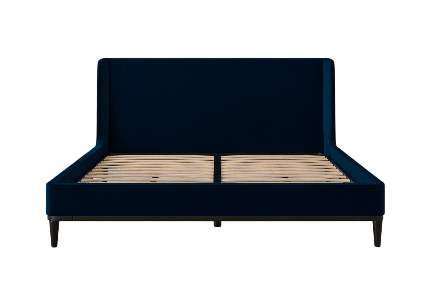 Ava Super King Bed — Velvet Indigo