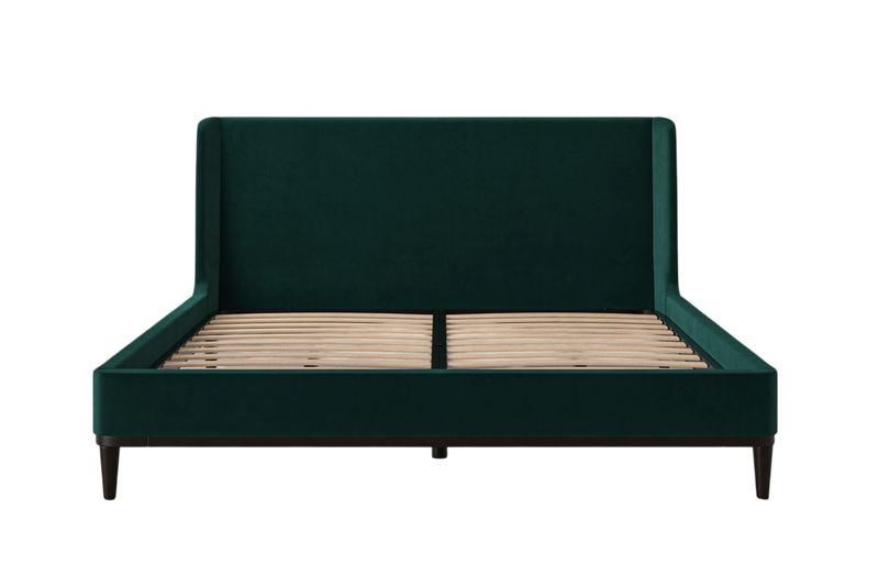 Ava Super King Bed — Velvet Kingfisher