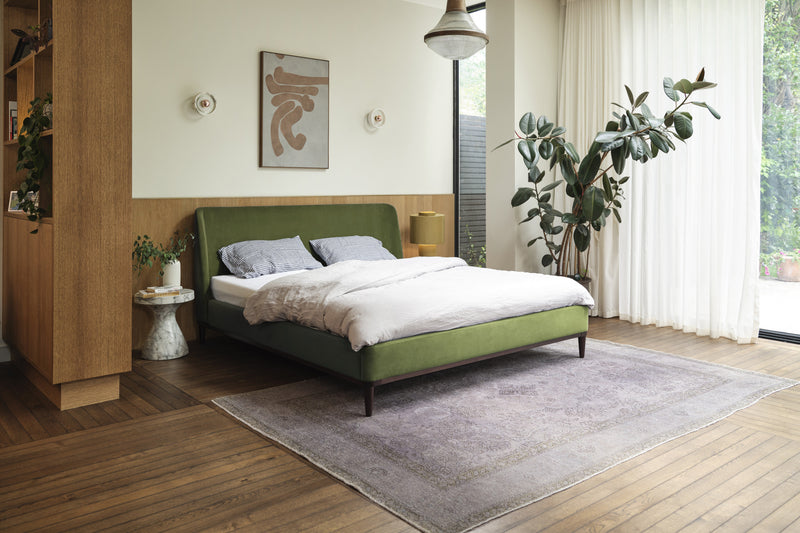 Ava Super King Bed Velvet Vine lifestyle