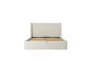 Duke Double Bed — Boucle Ivory