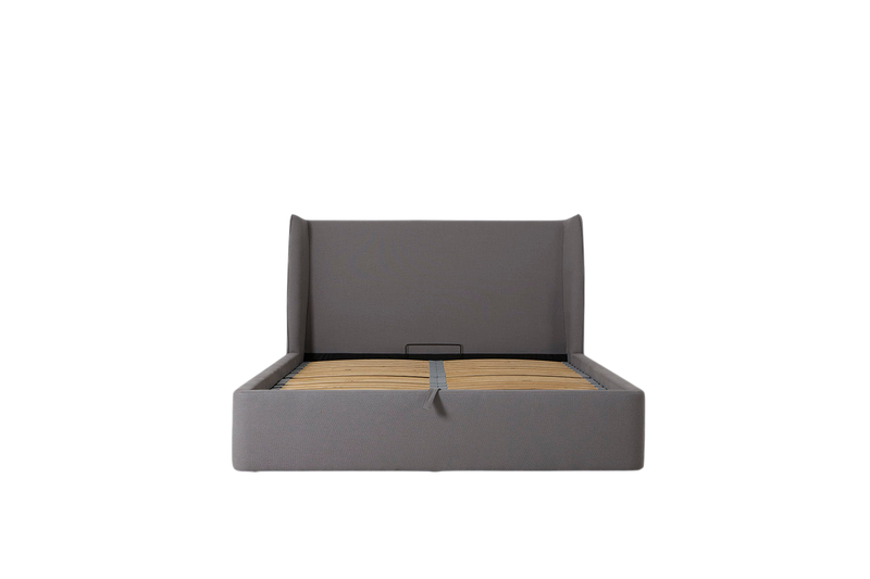 Duke Double Bed — Linen Risso