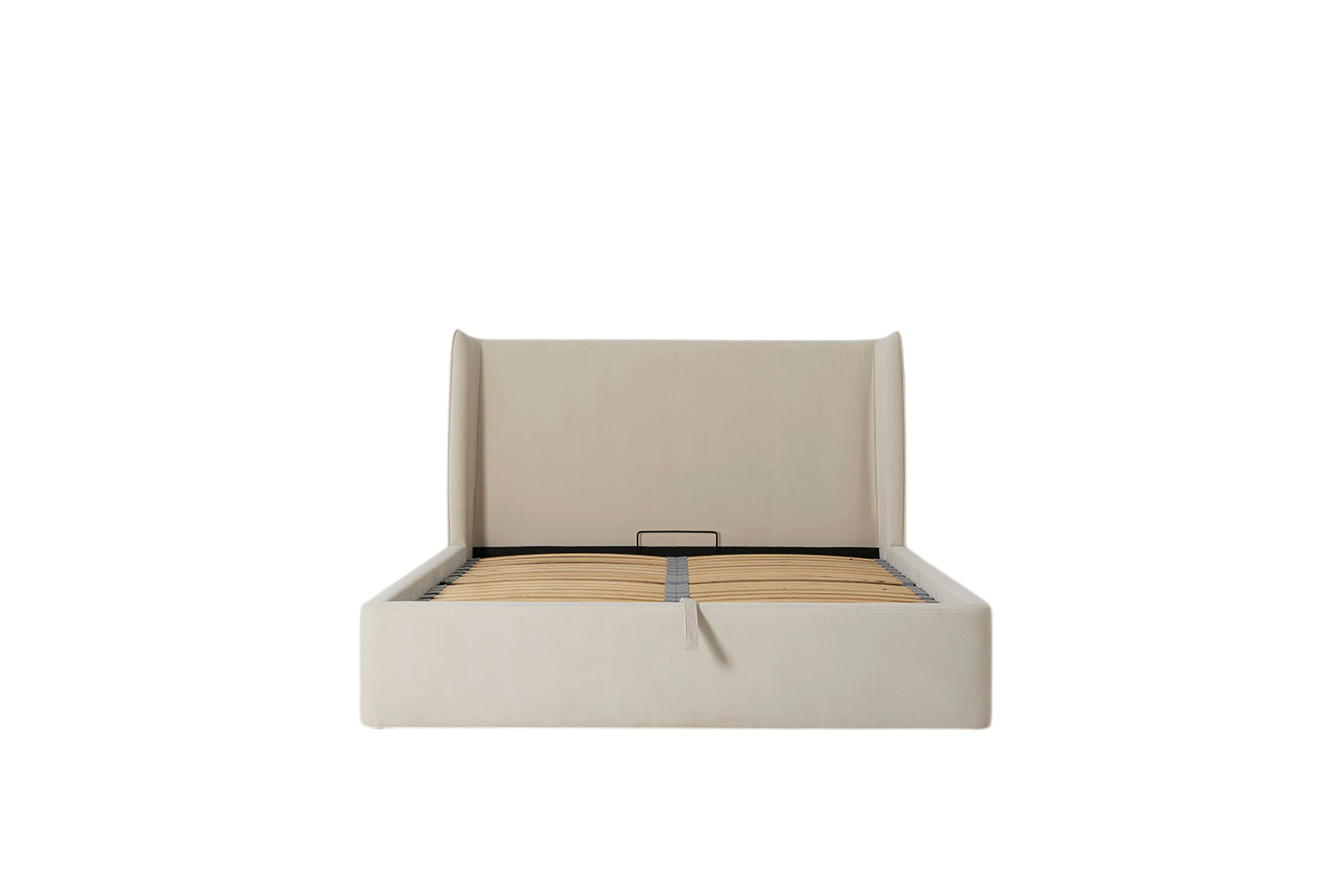 Duke Double Bed — Velvet Bone