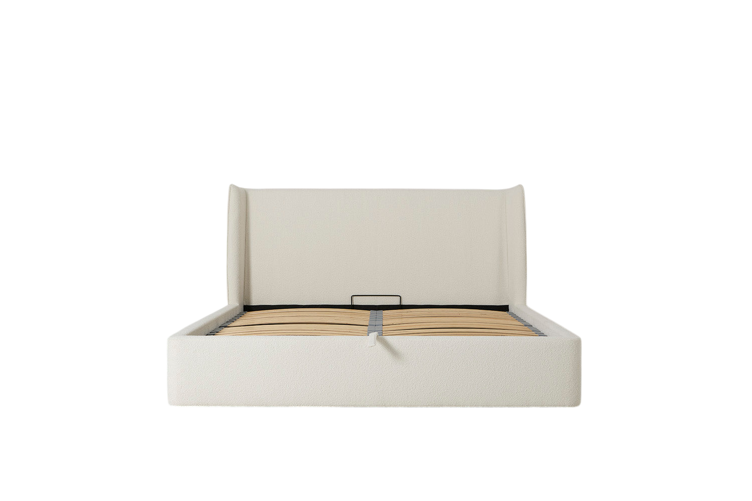 Duke King Bed — Boucle Ivory