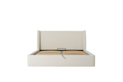 Duke King Bed — Boucle Ivory