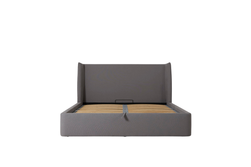 Duke King Bed — Linen Risso