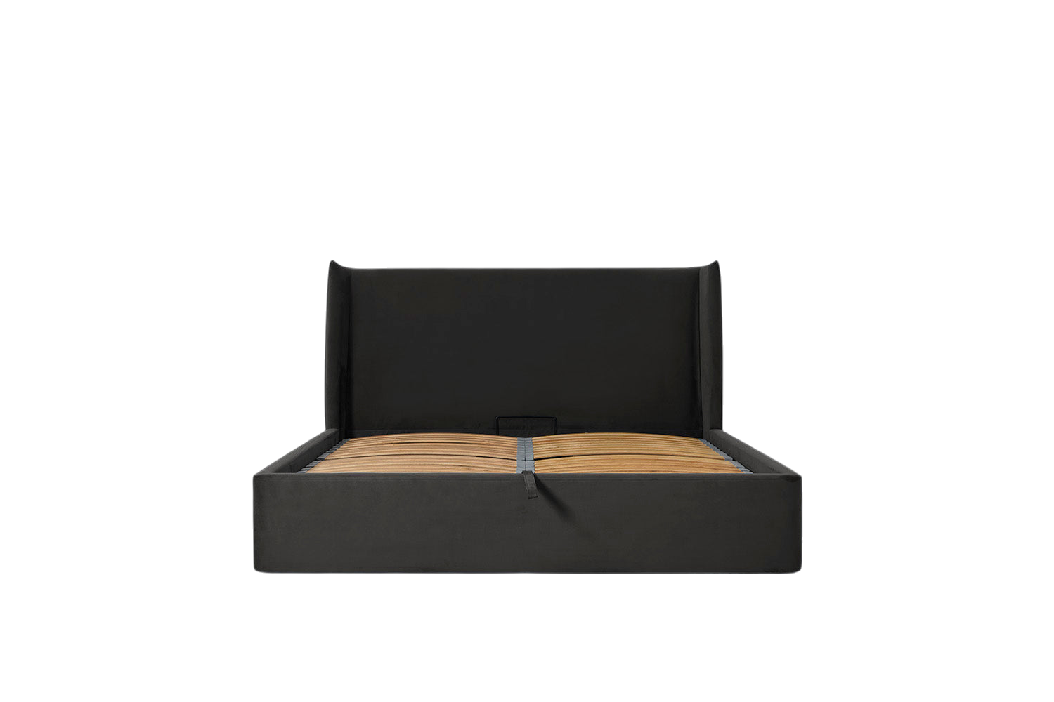 Duke King Bed — Velvet Charcoal