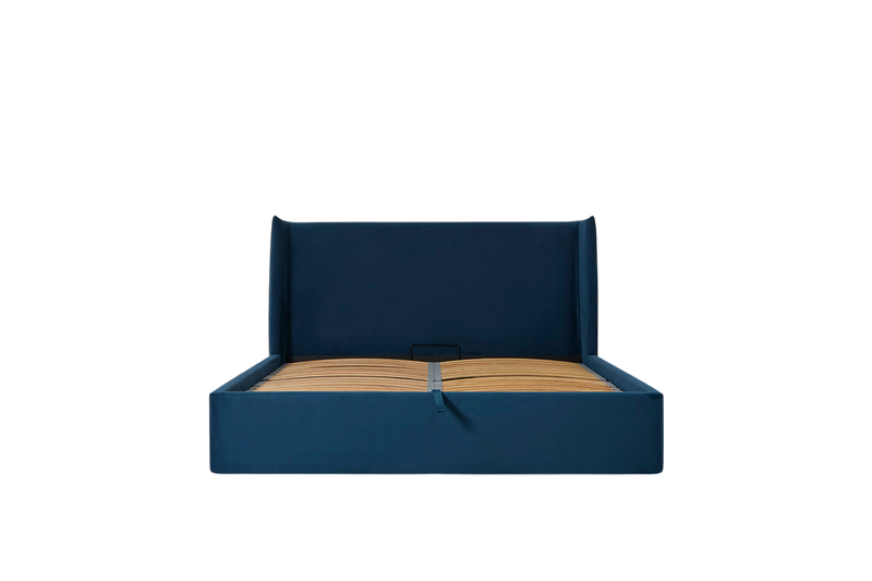 Duke King Bed — Velvet Teal