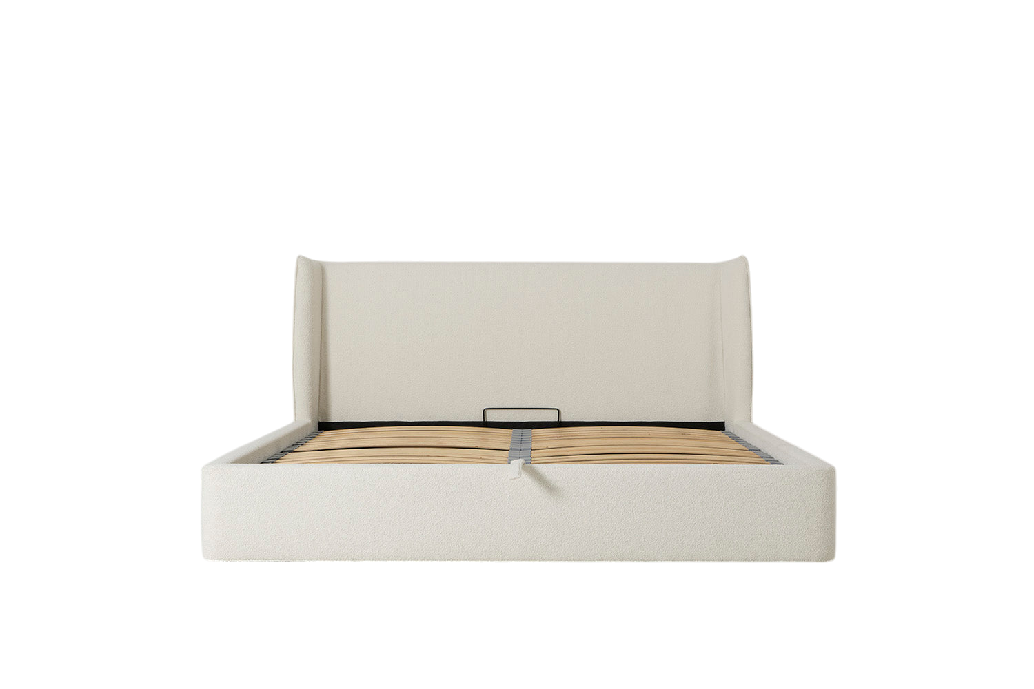 Duke Super King Bed — Boucle Ivory