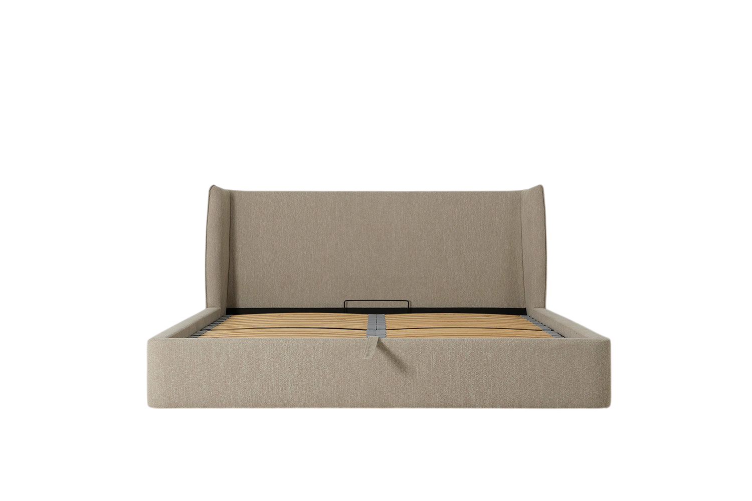 Duke Super King Bed — Linen Pumice