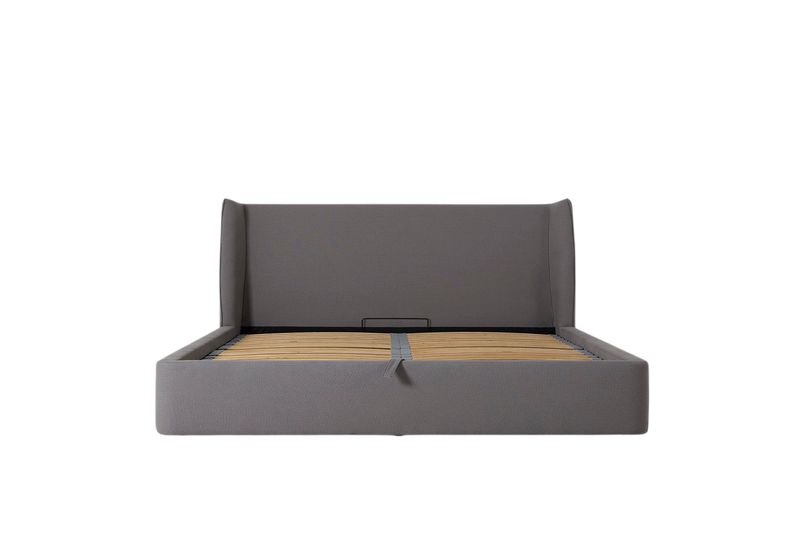 Duke Super King Bed — Linen Risso