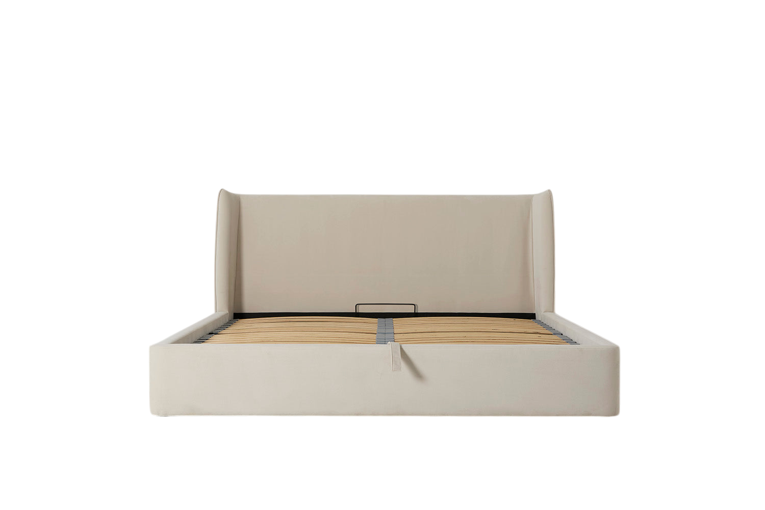 Duke Super King Bed — Velvet Bone