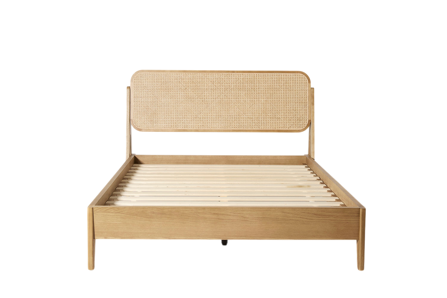 Quill Double Bed — Oyster Ash Oak