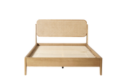 Quill Double Bed — Oyster Ash Oak