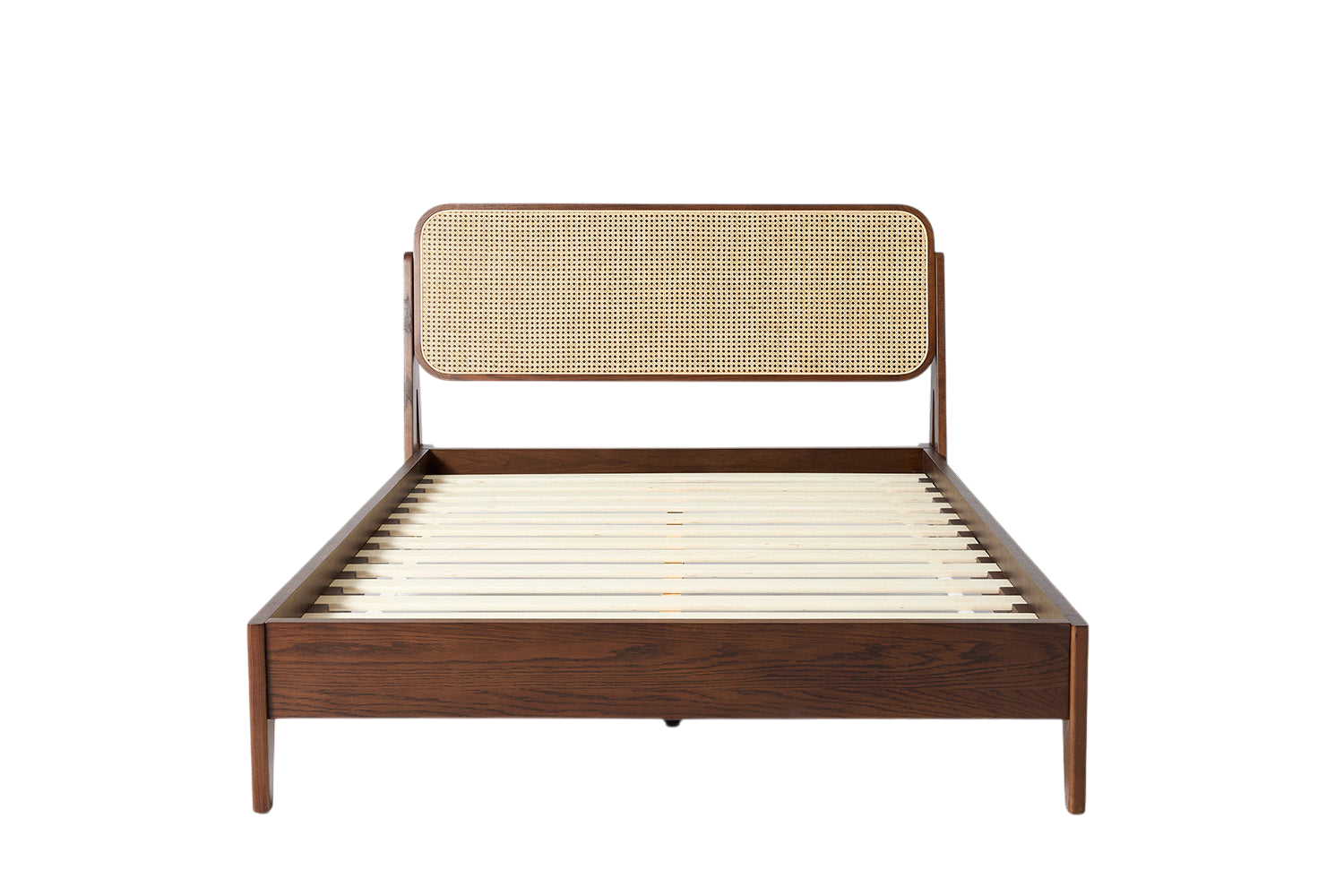 Quill Double Bed — Walnut Walnut
