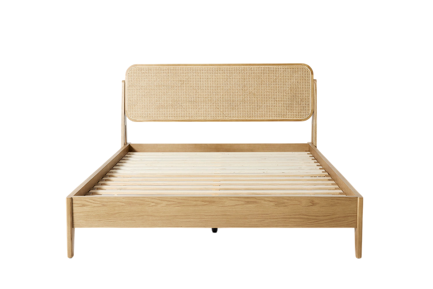 Quill King Bed — Oyster Ash Oak