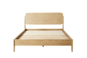 Quill King Bed — Oyster Ash Oak