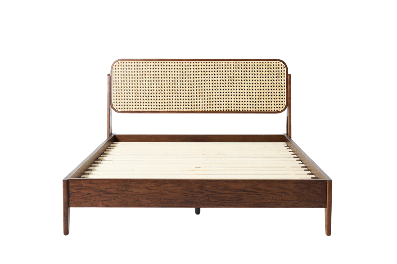 Quill King Bed — Walnut Walnut