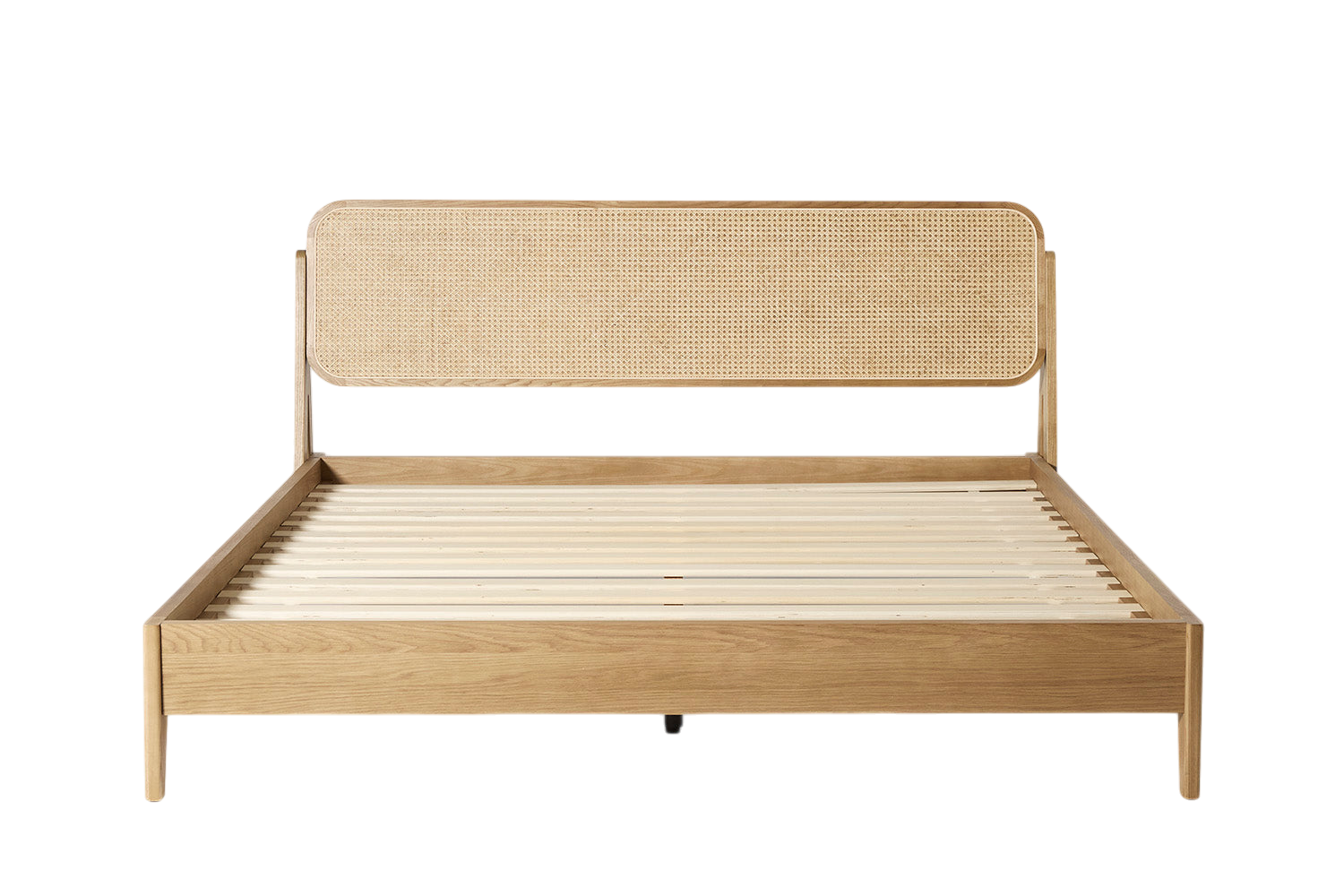 Quill Super King Bed — Oyster Ash Oak