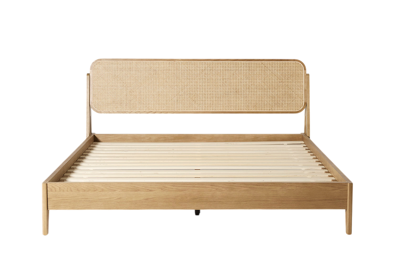 Quill Super King Bed — Oyster Ash Oak