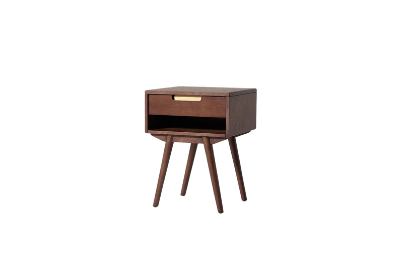 Austen Bedside Table — Walnut Walnut
