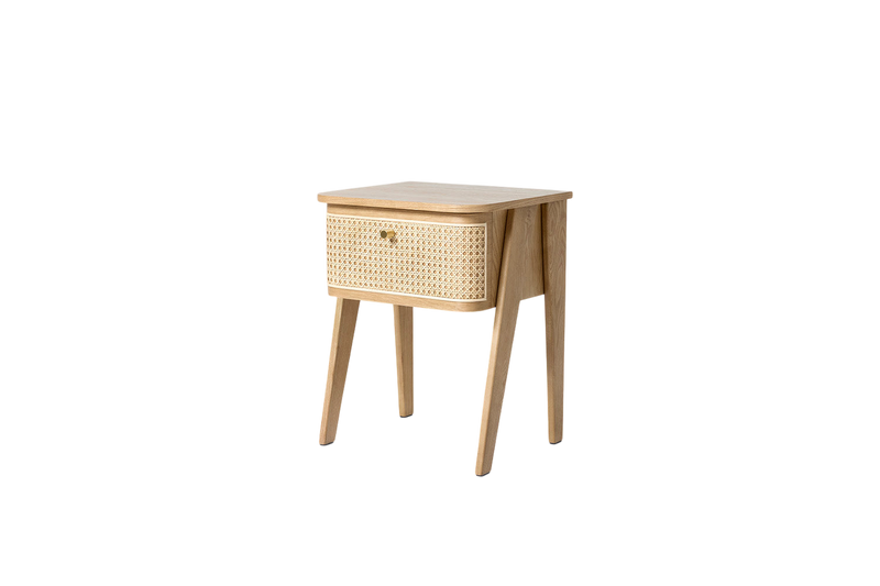 Bronte Bedside Table — Oyster Ash Oak