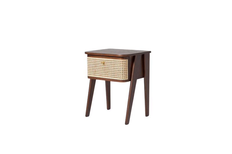 Bronte Bedside Table — Walnut Walnut